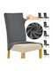 Ruhhy Elastic Cover for Chair Gray 65x40cm 6pcs