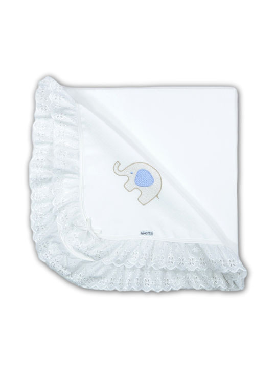 Ninetta Bebe Swaddle Blanket Albastru deschis 9...