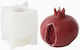 Rot – Silikonform 7,8x7,8x7,4cm Resin Wachs Gips Porzellan Handwerkskunst
