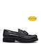 Leder Herren Mokassins in Schwarz Farbe