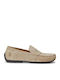 Reynold Men's Suede Moccasins Beige