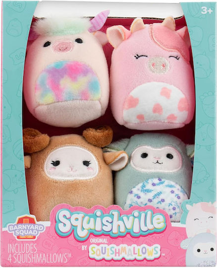 Jazwares Λούτρινο Squishmallows Squishville Mini 4 Pack για 3+ Ετών 5 εκ.