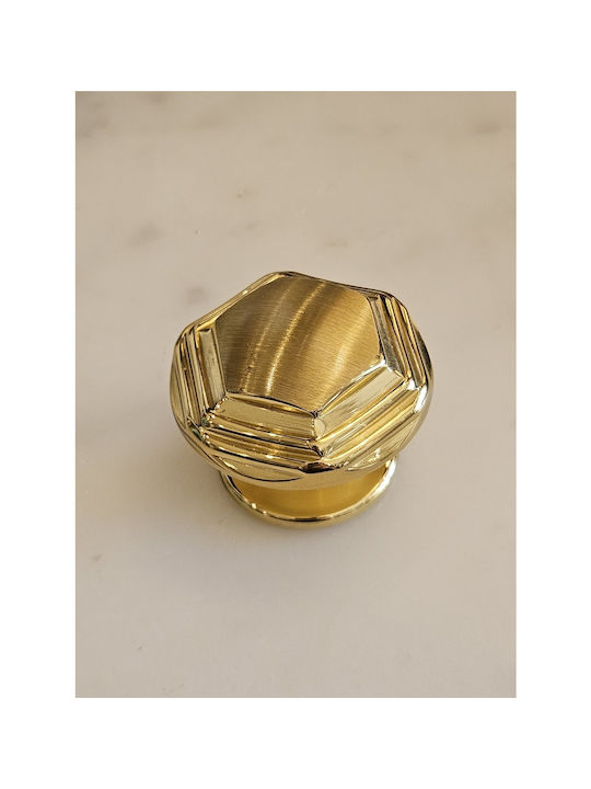 La Belle Maison Knob Furniture made of Metallic Gold D35mm Π9922-35 1pcs