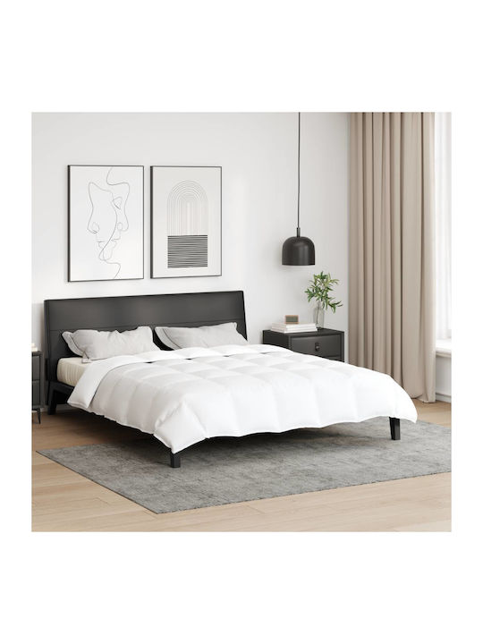 vidaXL King Size Blanket 260x220cm White