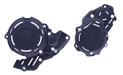 Комплект Мотоциклетни Защитни Елементи Двигател Acerbis X-power Ktm Exc-f250/350 24-25 Husqvarna Fe250/350 24-25 Gasgas Ec250f/350f 24-25 Син
