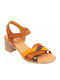 Leather Sandals Tabac Brown