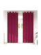 vidaXL vidaXL Set Vorhänge Fenster mit Grommets Rote 140x260cm