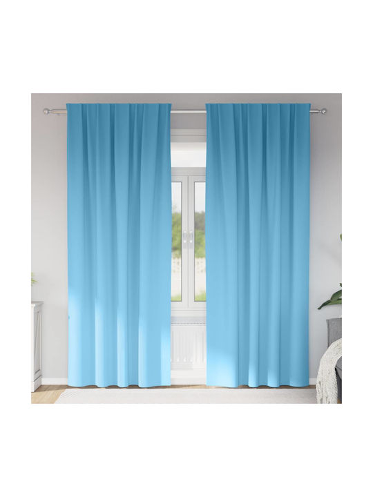 vidaXL vidaXL Window Curtain Set with Pencil Pleat Light Blue 140x260cm