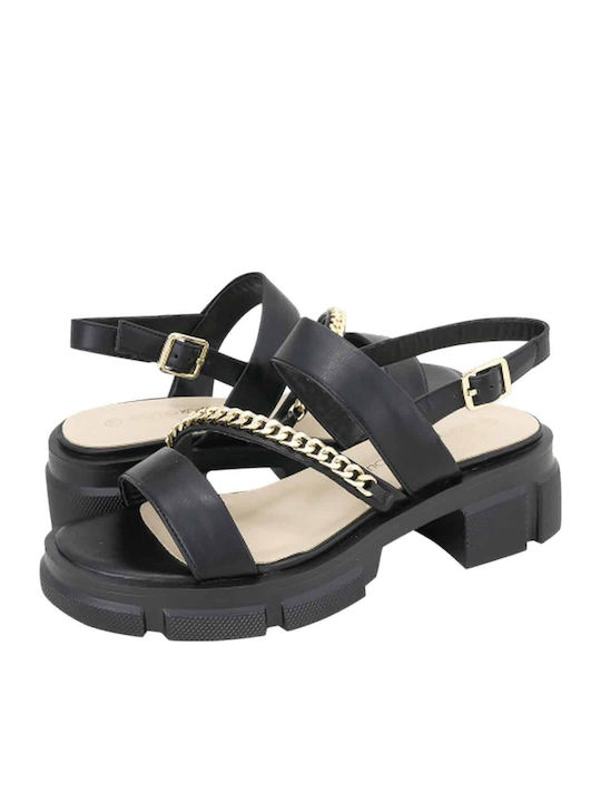 Leather Sandals Black