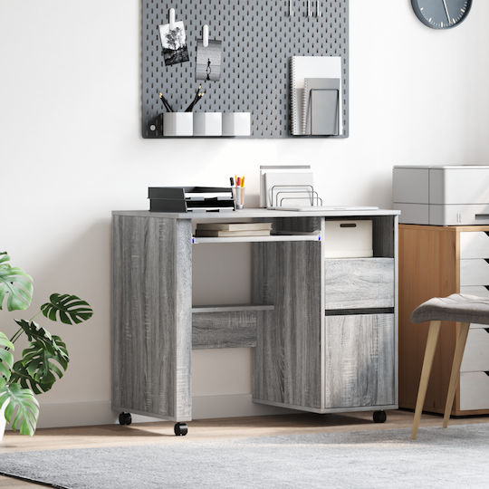Computer Büro Holz Grey Sonoma 91x50x77cm