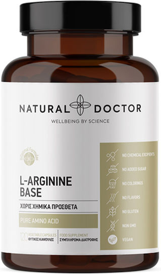 Natural Doctor L-arginine Base 1000mg 120 Κάψουλες Natural