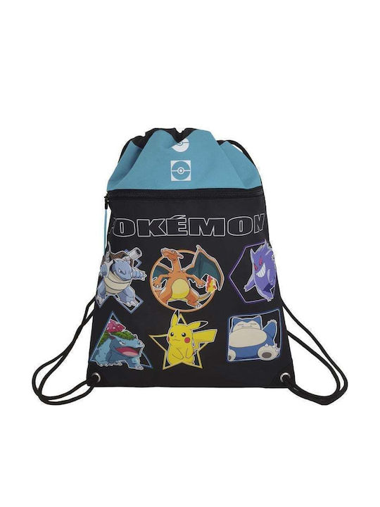 CyP Brands Παιδική Τσάντα Πουγκί Μαύρη 34x34εκ.