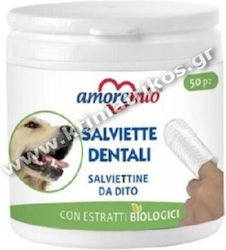 Amoremio Hundereinigungstücher Für Zahnreinigung Fingerform 50Stück Amoremio Hundereinigungstücher Für Zahnreinigung Fingerform 50Stück