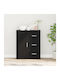 Bufet cu Sertare Black Oak 60x31x70cm
