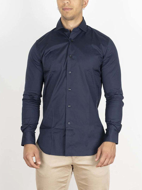 Xacus Herrenhemden Dunkelblau Regular Fit 558310-16113.002