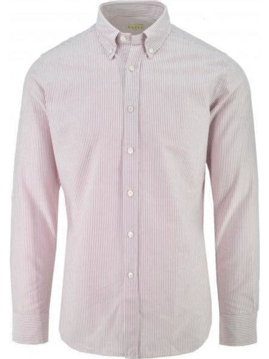 Πουκάμισο Ριγέ Oxford Xacus 41285 Beige 41285-003
