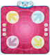 Costway Pink Kids Dance Mat Led Lights Music Memory Tm10156