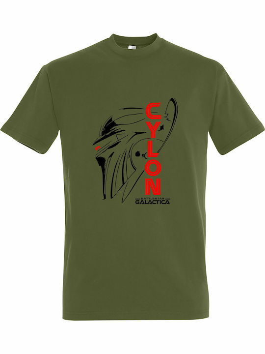 T-shirt Unisex "cylon Battlestar Galactica" Lig...