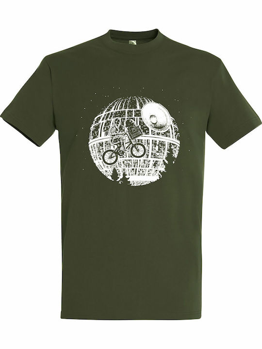 Tshirt Unisex "c3po R2d2 Go Home Star Wars" Army