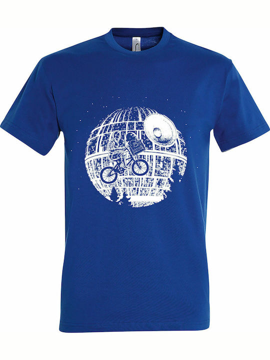 Tshirt Unisex "c3po R2d2 Go Home Star Wars" Royal Blue
