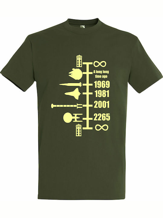 Унисекс T-shirt "Космически корабли Timeline Ме...