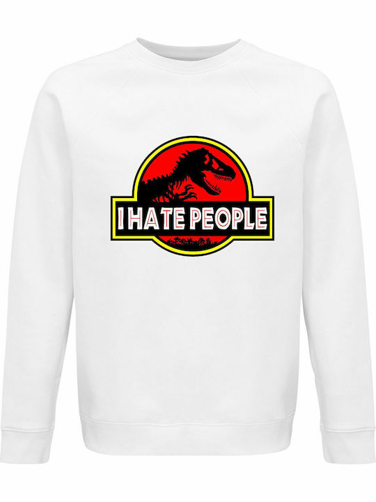 Sweatshirt Unisex Organic " I Hate People Dinos...