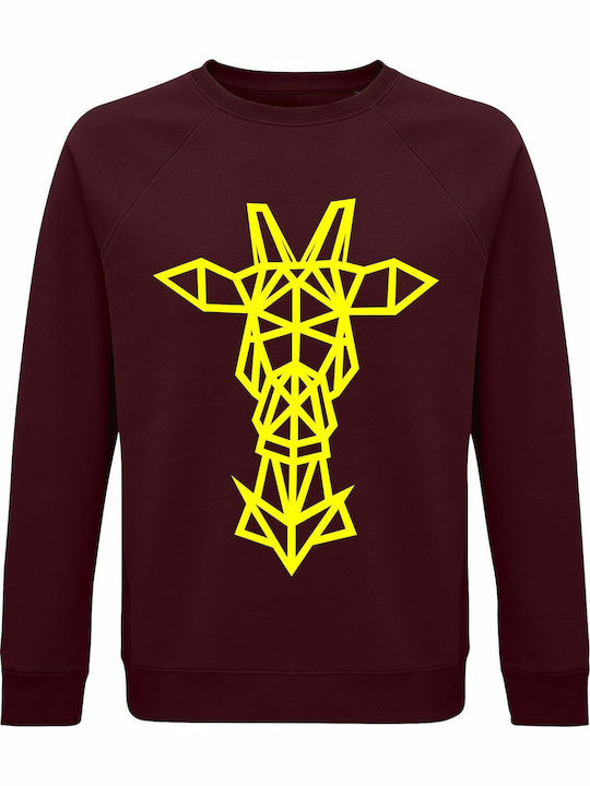 Sweatshirt Unisex Organic " Reindeer Origami " ...
