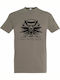 Unisex T-Shirt "Witcher Wolf Logo" Hellgrau