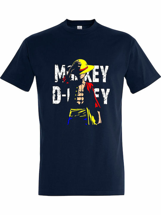 Tricou Unisex One Piece Monkey D-luffy Albastru...
