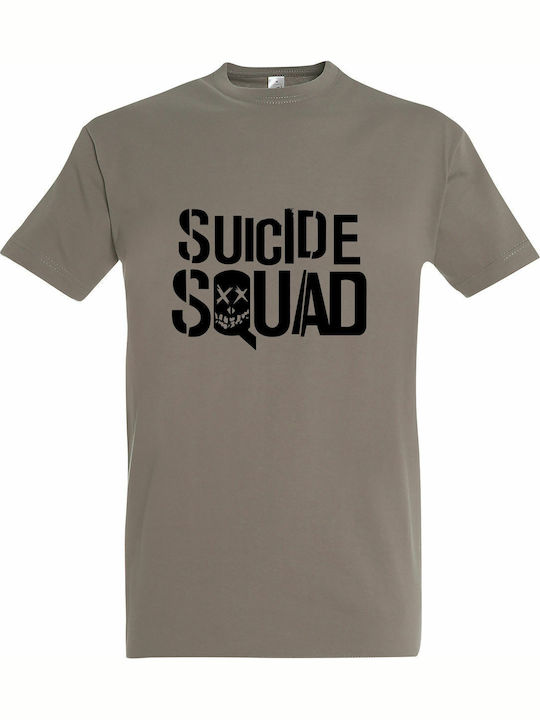 Tricou Unisex Suicide Squad Culoare Full Face Kaki