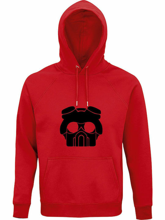Hoodie Unisex Organic " Omega Squad Teemo League Legends " Red