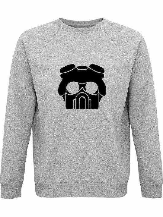 Sweatshirt Unisex Organic " Omega Squad Teemo League Legends " Grey Melange