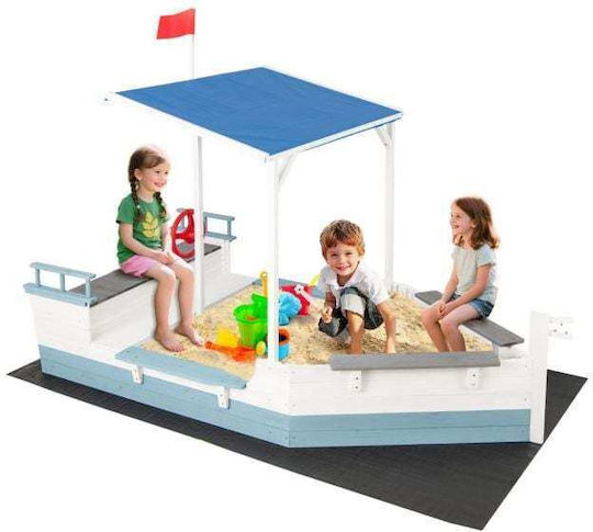 Costway Sandkasten Spielzeug Beige
