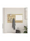 Hallway Furniture with Mirror & Hanger 90x10x50cm