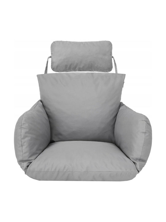 Garden Chair Cushion with Backrest Gray