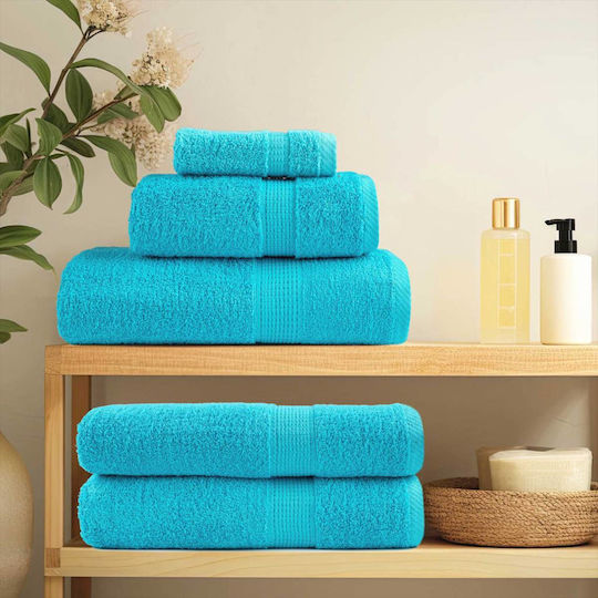 vidaXL Lavette 15x21cm Turquoise Weight 140gr/m²