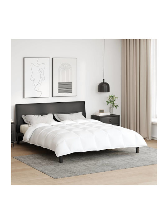 vidaXL Κουβέρτα King Size 260x220εκ. Λευκό