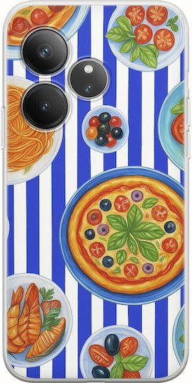 Mediterranean Feast Realme GT 6T 5G Flexible TPU Durchsichtige Silikon Handyhülle