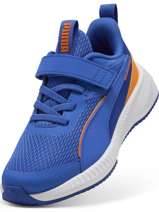 Puma Flyer Kids Sports Shoes Running with Hoop Loop Closure Blue