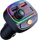 Swissten Bluetooth 5.3 Fm Transmitter Fast Charge 15 5w Rgb Mp3 Playback Black
