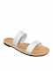 Theros Greek 100% Leather Handmade Sandal Toe White