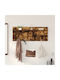 vidaXL Wooden Wall Hanger Brown 100x12x40cm 1pc