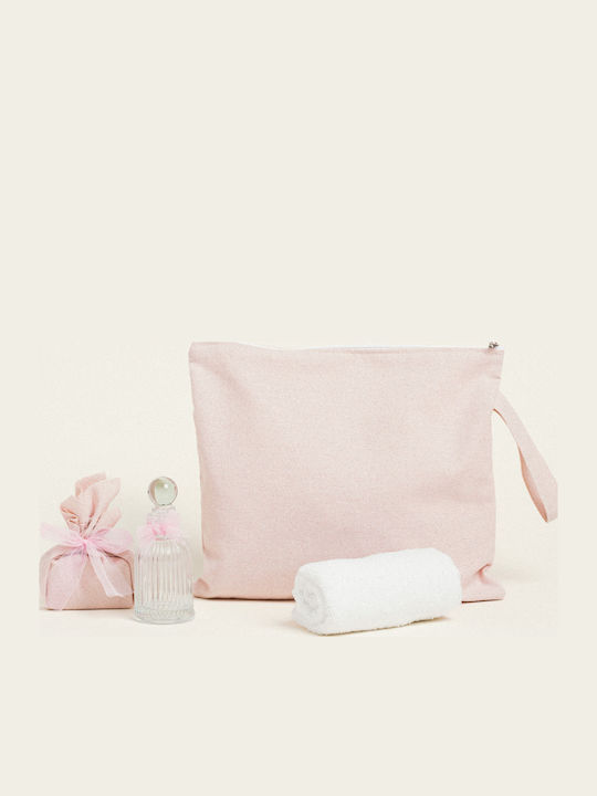 Beauty Home Kulturbeutel Laxoseset Rose Gold Lurex