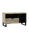 Kleiderschrank Büro Λευκό Και Μαύρο 80x33.5x46cm