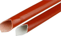 Heat Resistant Fiberglass Cable Protector 105°c Pvc Coating Ø10mm Red 1 Meter