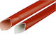Kabel Schutzvorrichtungen Glasfaser Hochtemperaturbeständig 105°C PVC-Beschichtung Ø10mm Rote 1 Meter