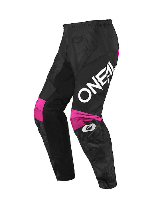 Pantaloni Motocross Pentru Femei O’neal Element Shocker Negru Roz V.25