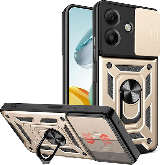 Techsuit Camshield Series Oppo Back Cover Silicone Gold (Galaxy A40Oppo A60)