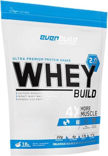 Everbuild Nutriton Build 2.0 Протеин Суроватъчен с Вкус Ягода 500гр