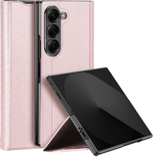 Dux Ducis Bril Series Buchen Sie Leder / Synthetisches Leder / Kunststoff Rosa (Galaxy Z Fold7)